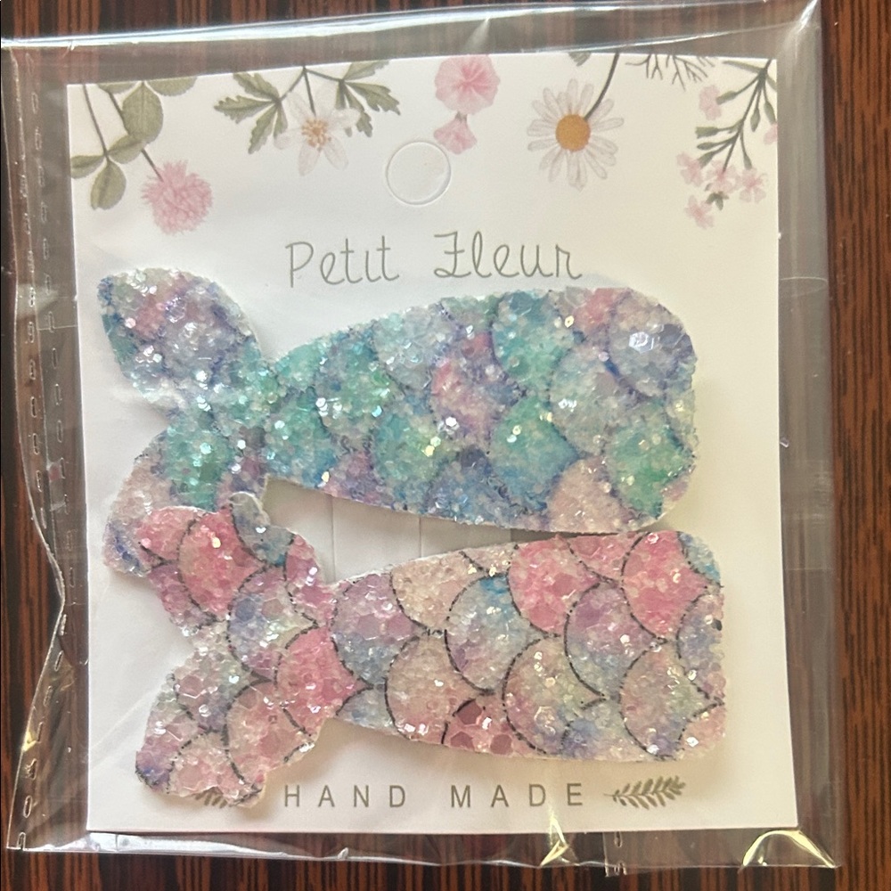 Shimmering Mermaid Hair Clips Set